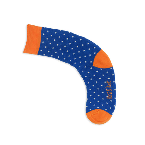 An image of a Blue Spot calf length sock by Doris & Dude