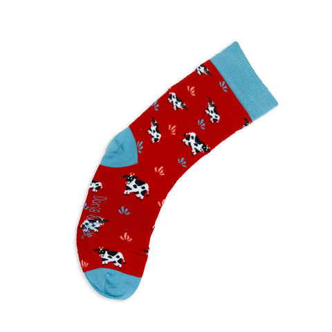 An image of a Red Panda calf length sock by Doris & Dude