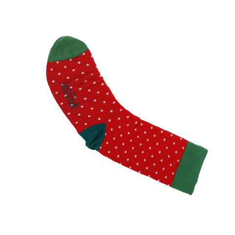 An image of a Red Spot  calf length sock by Doris & Dude