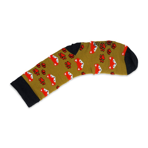 An image of Bronze Fox, calf-length sock by Doris & Dude