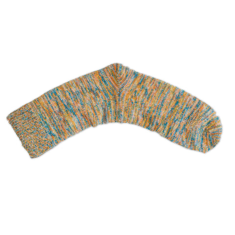 An image of Green Slouchy, calf-length sock by Doris & Dude